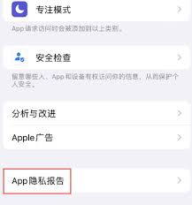 在iPhone上启用应用隐私报告的方法